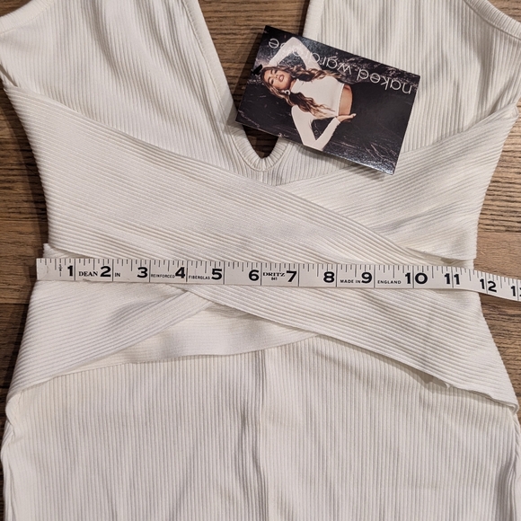 NWT SZ Large  Naked Wardrobe The NW Crossed & Snatched Jumpsuit - Picture 5 of 12